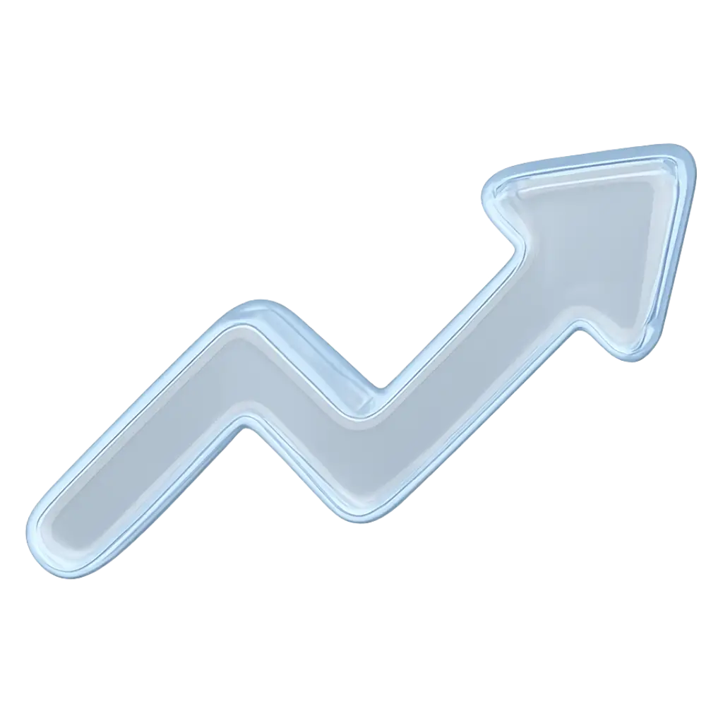 3D Trending Arrow